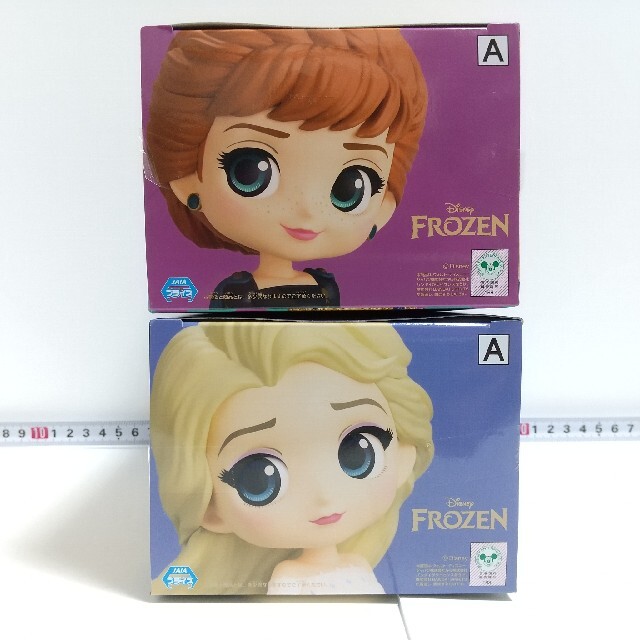 アナと雪の女王(アナトユキノジョオウ)のQposket アナ&エルサ アナ雪フィギュア カラーAセット【新品未開封】 エンタメ/ホビーのフィギュア(アニメ/ゲーム)の商品写真