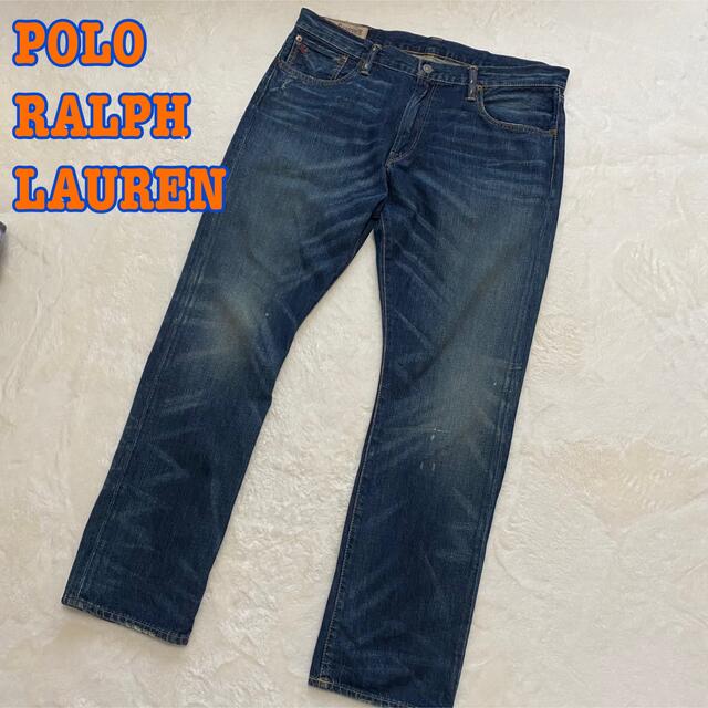 Ralph Lauren(ラルフローレン)のポロラルフローレン　ジーンズ　デニム　ダメージ　ヴィンテージ メンズのパンツ(デニム/ジーンズ)の商品写真