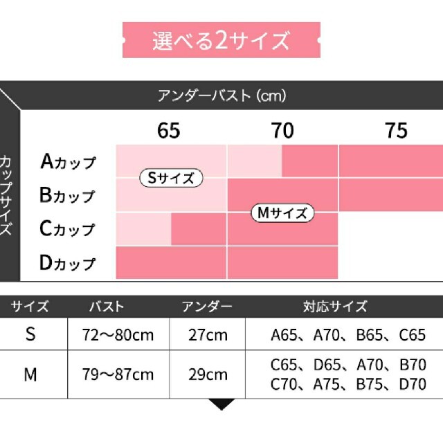 GYDA(ジェイダ)の2枚 アガリズム ナイトブラ 新品 Sサイズ GYDA コラボ レディースの下着/アンダーウェア(その他)の商品写真