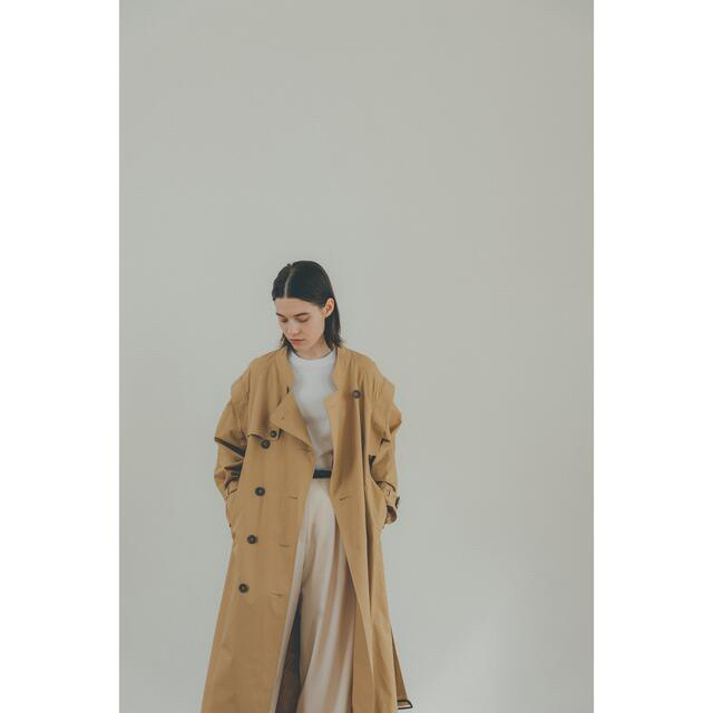 クラネ 2WAY SQUARE SLEEVE TRENCH COAT BEIG fiberjet.net.br