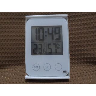 イケア(IKEA)のIKEA スロッティスクロック 時計 温度湿度計　未使用･未開封(置時計)