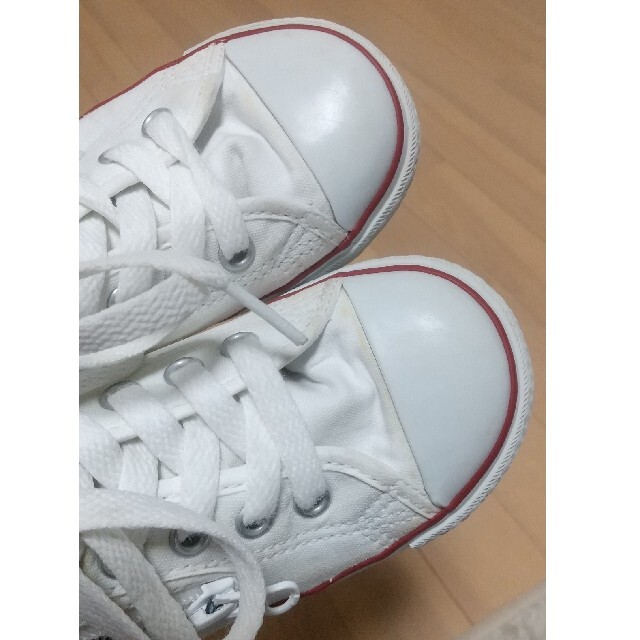 CONVERSE(コンバース)のCONVERSE １８cm ホワイト キッズ/ベビー/マタニティのキッズ靴/シューズ(15cm~)(スニーカー)の商品写真