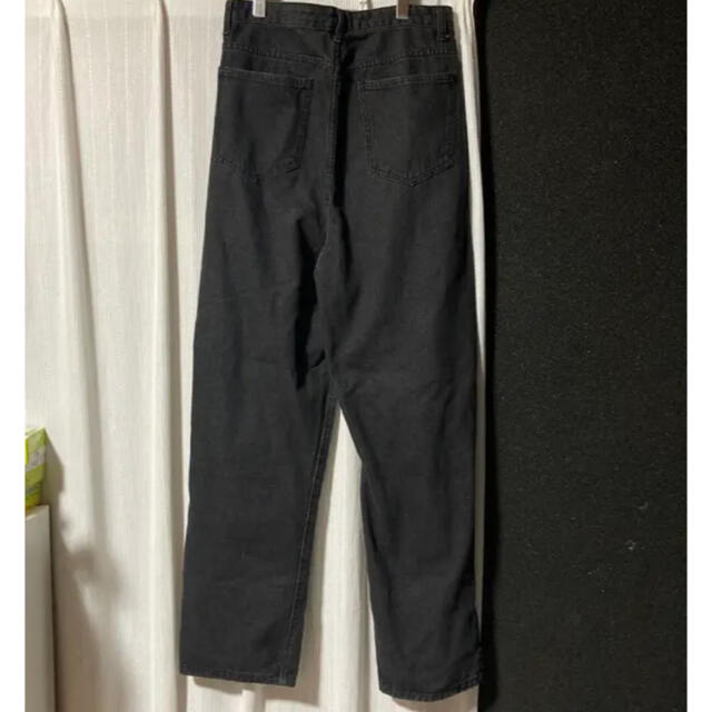 黒バギーパンツ　黒デニム メンズのパンツ(デニム/ジーンズ)の商品写真
