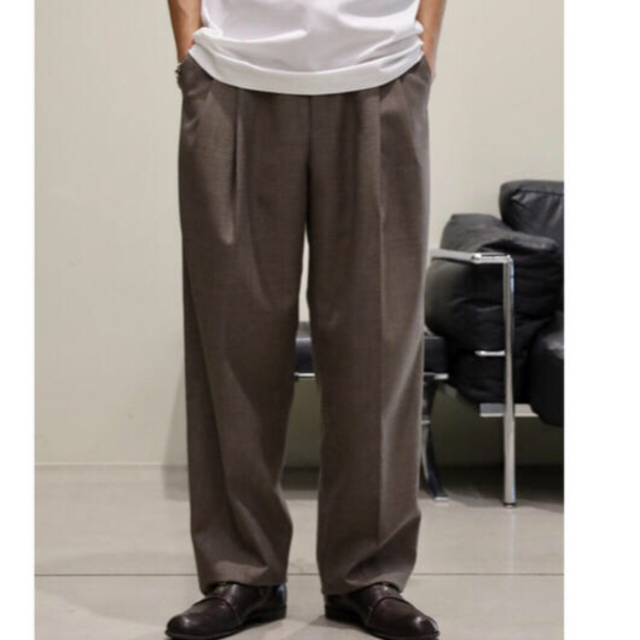 AURALEE BLUEFACED WOOL SLACKS 4 AURALEE BLUEFACED WOOL SLACKS 4