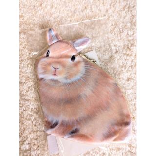 フェリシモ(FELISSIMO)のフェリシモ★うさぎ🐰★ダイカットポーチ✾しらとあきこ(ポーチ)