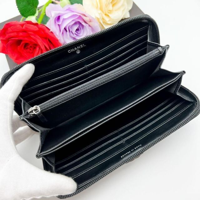 ⭐超極美品⭐シャネル ボーイシャネル マトラッセ ラムスキン 長財布