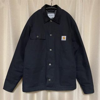 カーハート(carhartt)のCarhartt WIP MICHIGAN COAT M ブラック　ミシガン(カバーオール)