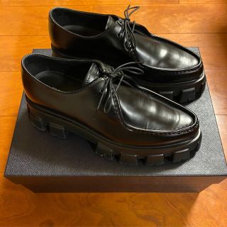 新品❗️PRADA モリノス ブラッシュドカーフ レースアップシューズ