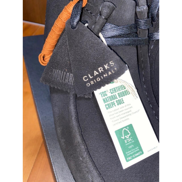 clarks クラークス ワラビー ブーツ 29cm ブラック スエードブーツ