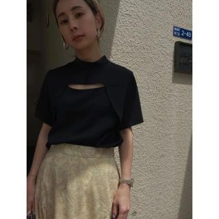 アメリヴィンテージ(Ameri VINTAGE)の即完売品 MEDI CONSTRUCTIVE BLOUSE(シャツ/ブラウス(半袖/袖なし))