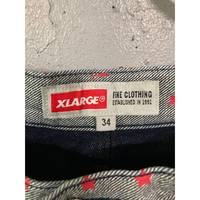 XLARGE(エクストララージ)の美品！X-LARGE 切り替えセルビッチデニム！日本製！ メンズのパンツ(デニム/ジーンズ)の商品写真