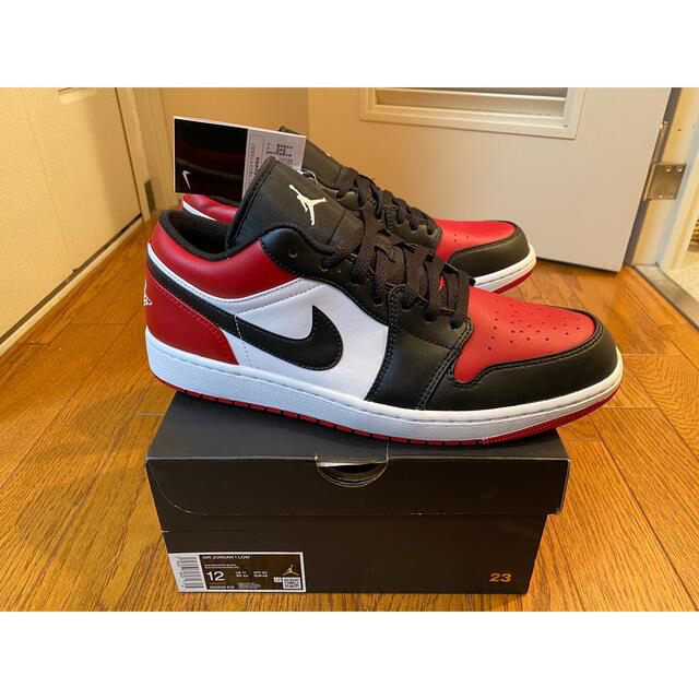 NIKE - 送料込み30cm Nike Air Jordan 1 Low Bred Toeの通販 by ...