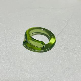 NO.73 グリーン クリアチューブリング(リング(指輪))