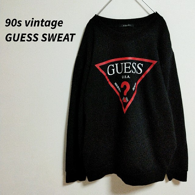 90s vintage ゲス　GUESS  スウェット　トレーナー　ビッグロゴ