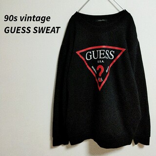 ゲス(GUESS)の90s vintage ゲス　GUESS  スウェット　トレーナー　ビッグロゴ(スウェット)