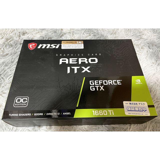 MSI GEFORCE GTX 1660 TI AERO ITX 6G OCPCパーツ