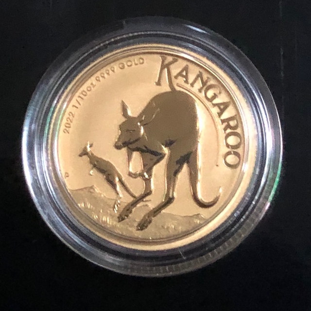 2022年　カンガルー金貨　１／１０オンス