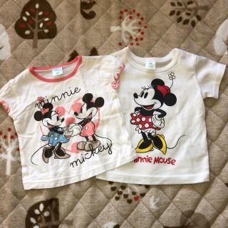 ディズニー(Disney)の半袖Tシャツ2枚　ディズニー　女の子　ベビー服(Ｔシャツ)