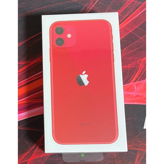 スマートフォン本体Apple iPhone11 128GB レッド SIMフリー MHDK3J/A