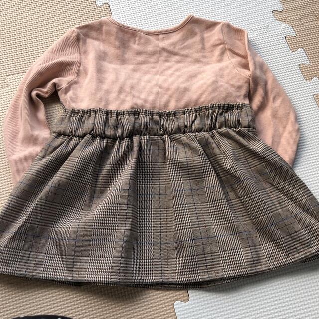 しまむら(シマムラ)の●110 カットソー　長袖 キッズ/ベビー/マタニティのキッズ服女の子用(90cm~)(Tシャツ/カットソー)の商品写真