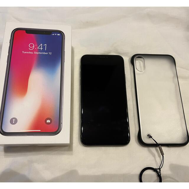 値下げ中iPhone X Space Gray 256 GB SIMフリーおまけ-