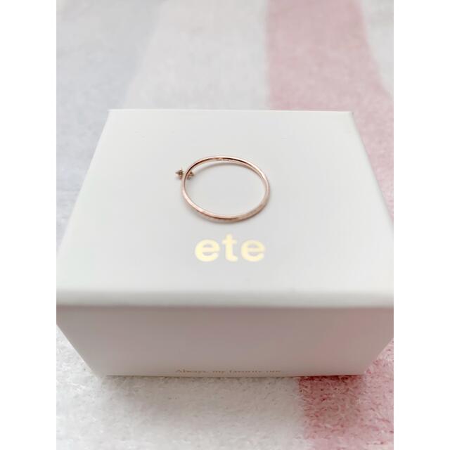 ete(エテ)の【ete】ete&anan K10PG ダイヤモンドピンキー クリーニング済 レディースのアクセサリー(リング(指輪))の商品写真