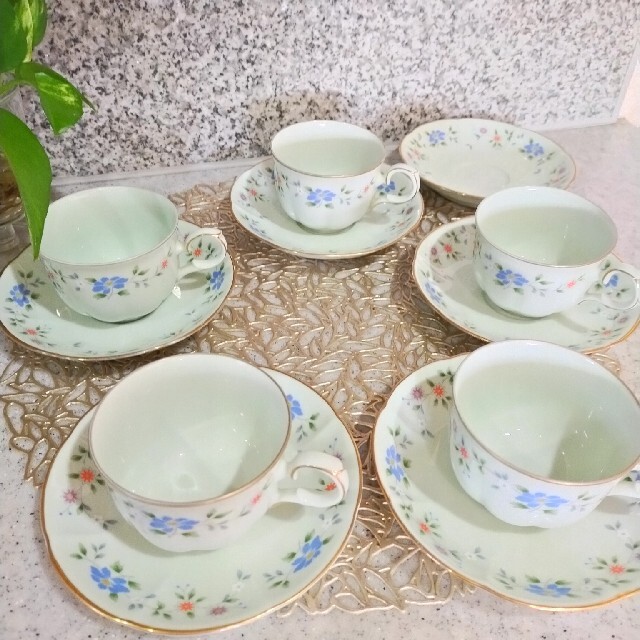 Noritake - オールドノリタケ Noritake 「CELADON」カップ&ソーサーの