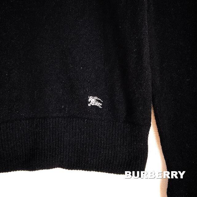 BURBERRY BLUE LABEL(バーバリーブルーレーベル)の【BURBERRY】バーバリー 刺繍ロゴ ストライプ ウール ニット レディースのトップス(ニット/セーター)の商品写真