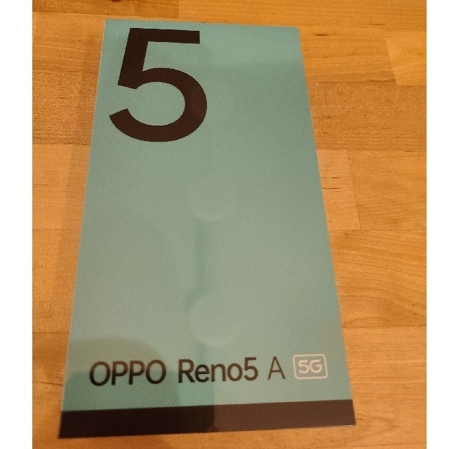 未開封新品 OPPO Reno5 A アイスブルーDSDV SIMフリー-