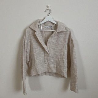 ザラ(ZARA)の【新品未使用】ZARA トップス プルオーバー シャツ(シャツ/ブラウス(長袖/七分))