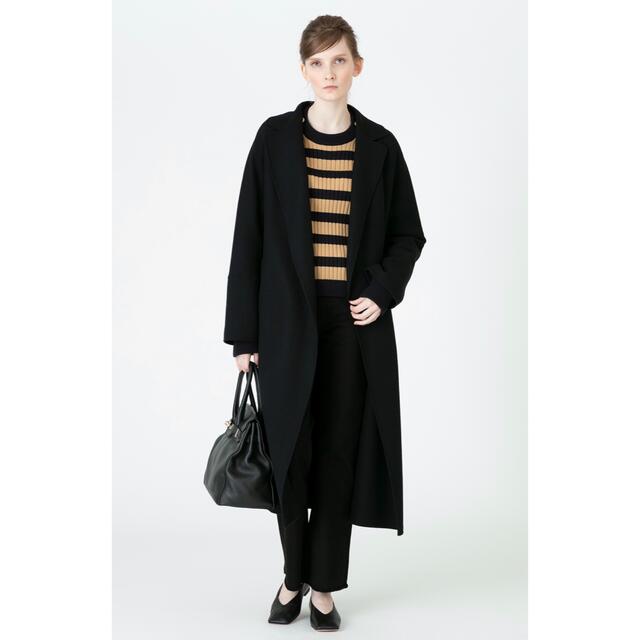 タグ付き未使用品】allureville Aラインリバーコート ブラック 人気