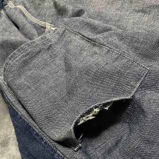 色落ち ウェアハウス ヴィンテージ感 デニムカバーオール