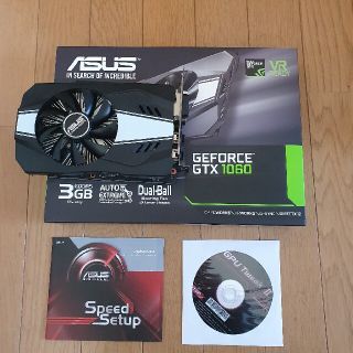 エイスース(ASUS)のASUS GEFORCE GTX1060 3GB PH-GTX1060-3GB(PCパーツ)