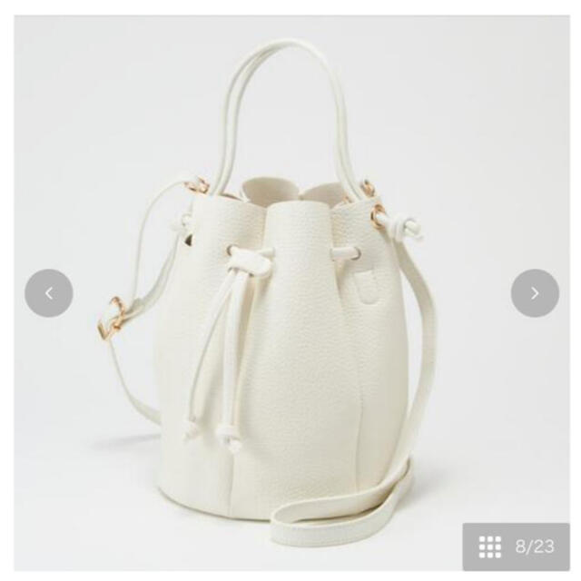 しまむら(シマムラ)のしまむら×yumiさんコラボのバケツ型巾着付きバッグ レディースのバッグ(ショルダーバッグ)の商品写真