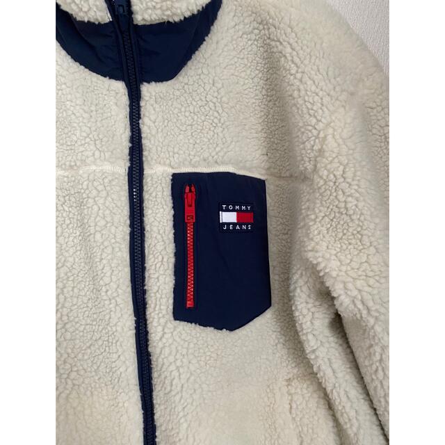 アウトレット販売店舗 ★新品★TOMMY JEANS リバーシブルコート　アイボリー×ネイビー　M