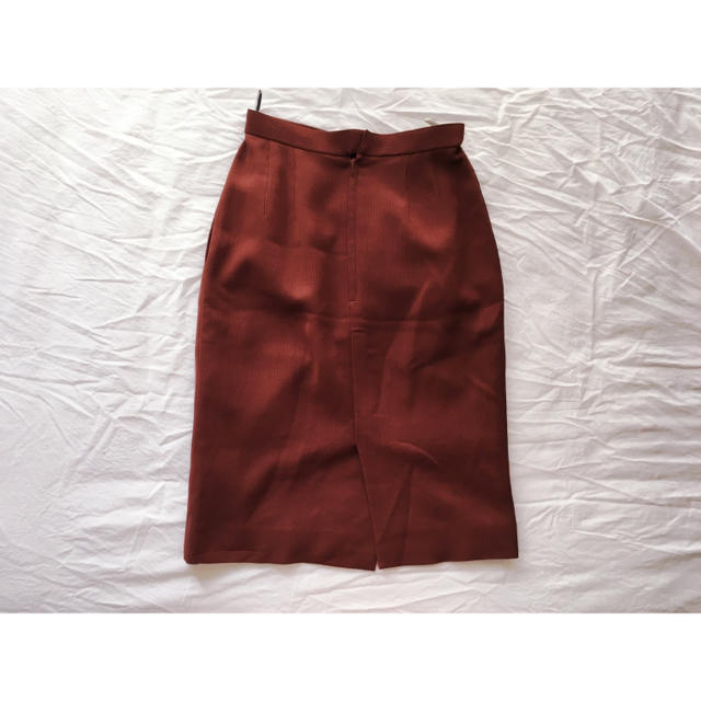 Christian Dior(クリスチャンディオール)の🍫チョコレート色のリブスカート🍫 レディースのスカート(ひざ丈スカート)の商品写真