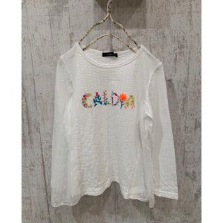 カルディア(CALDia)の【お値下げします】未使用★カルディアホワイトチュールカットソー120(Tシャツ/カットソー)