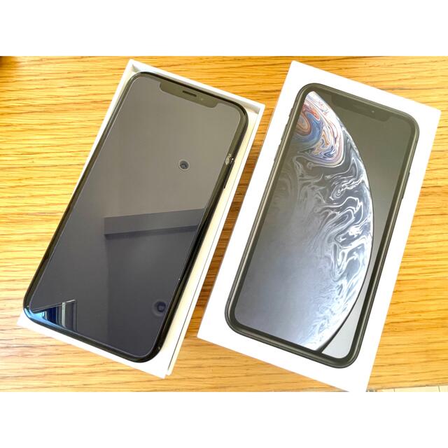 iPhone XR 128GB BLACK SIMフリー 傷あり