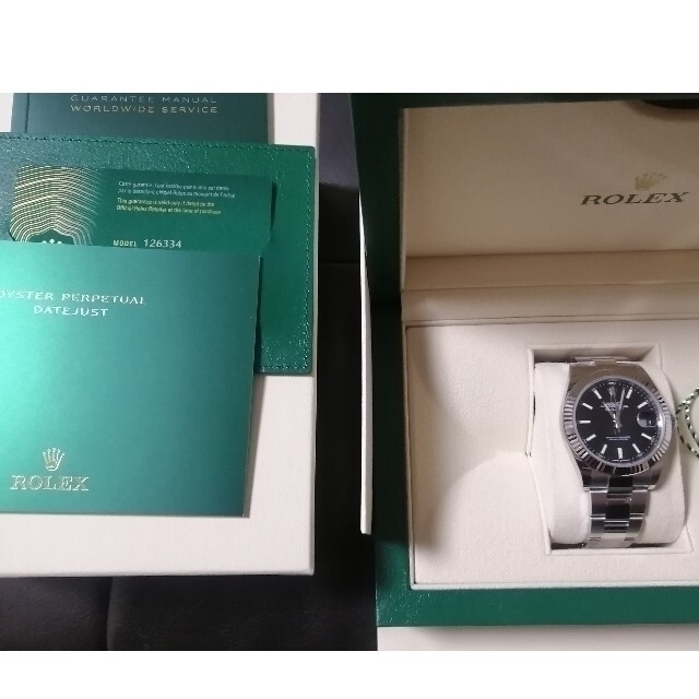 ROLEX(ロレックス)のロレックス　デイトジャスト41 126334 ブライトブラック　オイスター メンズの時計(腕時計(アナログ))の商品写真