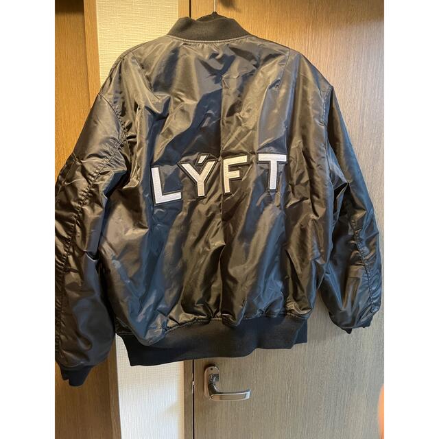 LÝFT LOGO PATCH MA-1 JACKET - BLACK