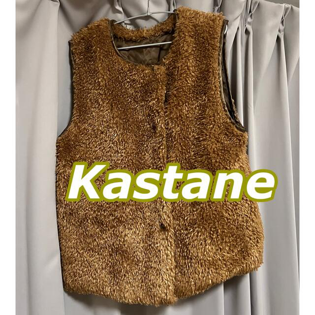 Kastane(カスタネ)のKastane ボアベスト レディースのトップス(ベスト/ジレ)の商品写真