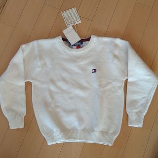 トミーヒルフィガー(TOMMY HILFIGER)のかな様専用♪新品♪トミー・ヒルフィガー　コットンニット　オフホワイト　120(ニット)