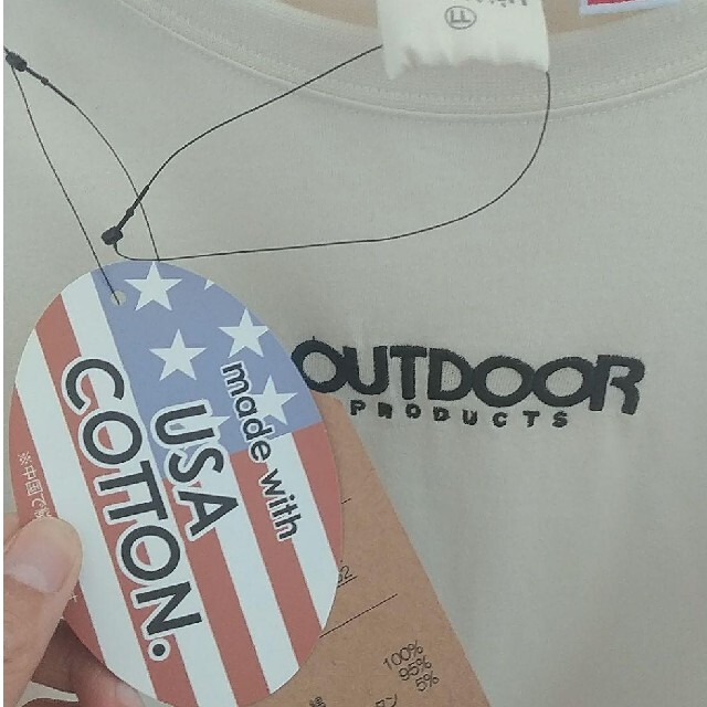 OUTDOOR PRODUCTS(アウトドアプロダクツ)のOutdoorproduct アウトドア USAコットン サイズLL 新品タグ付 レディースのトップス(Tシャツ(半袖/袖なし))の商品写真