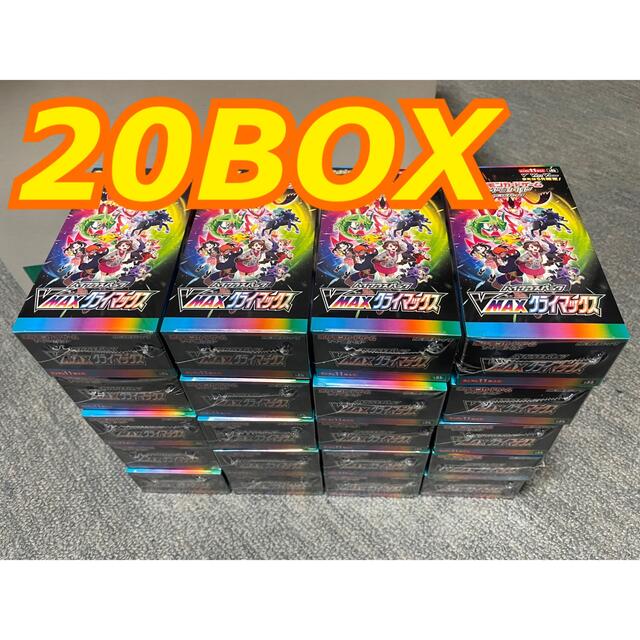 芸能人愛用 ポケモン 20BOX VMAXクライマックス ポケモンカード - Box/デッキ/パック