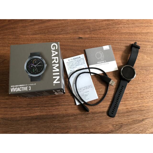 GARMIN(ガーミン)のGARMIN ガーミン vivoactive3 BlackSlate 国内正規品 メンズの時計(腕時計(デジタル))の商品写真