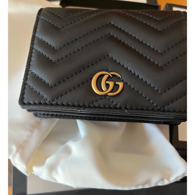 Gucci(グッチ)のGucci 二つ折り財布　ggマーモント キルティングレザー　即購入○ レディースのファッション小物(財布)の商品写真