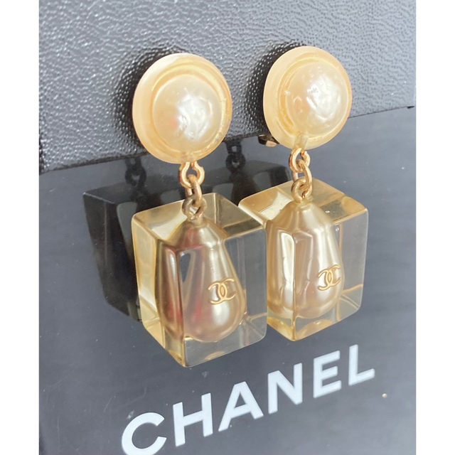 正規取扱店】 CHANEL イヤリング シャネル❤クリアパール
