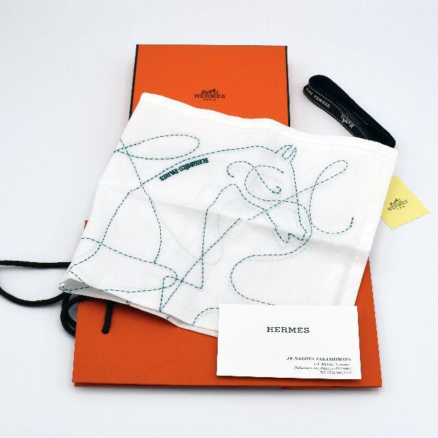 Hermes(エルメス)のエルメス　Hermes　ハンカチ　刺繍　馬 レディースのファッション小物(ハンカチ)の商品写真