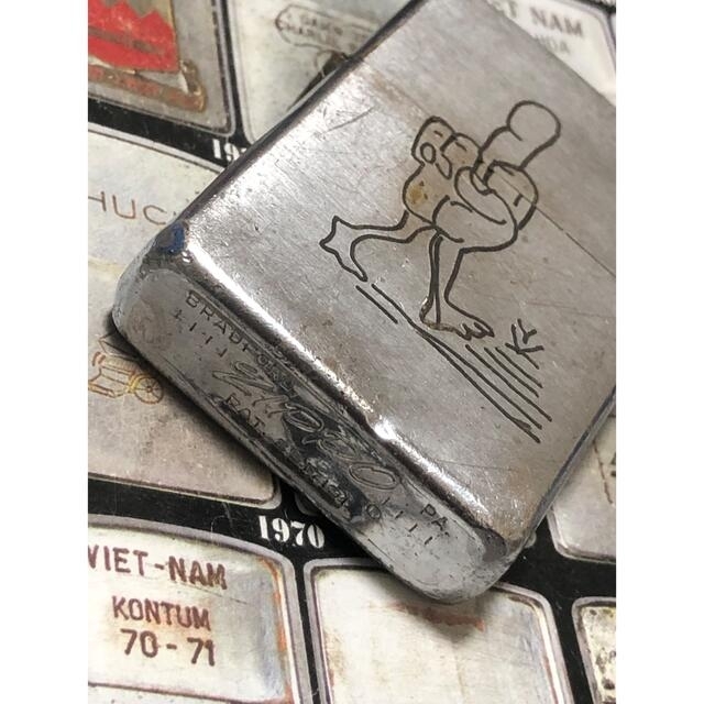 【ベトナムZIPPO】本物 1966年製ベトナムジッポー「ファックマン」