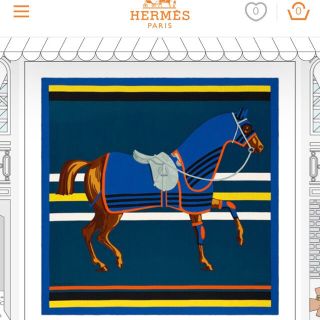 エルメス(Hermes)のエルメス カシミア シルク ストール ショール 140 馬具とともに(ストール/パシュミナ)